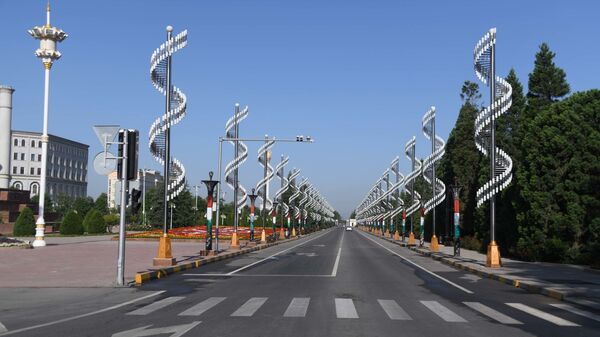 Опустевшие дороги в городе Душанбе  - Sputnik Тоҷикистон