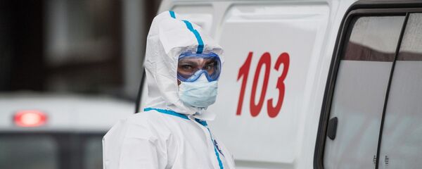 Карантинный центр в Коммунарке  - Sputnik Тоҷикистон