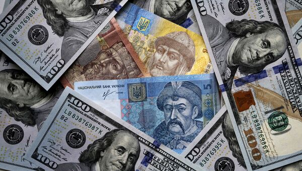 Денежные купюры и монеты США и Украины - Sputnik Таджикистан