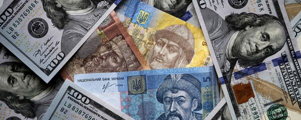 Денежные купюры и монеты США и Украины - Sputnik Таджикистан