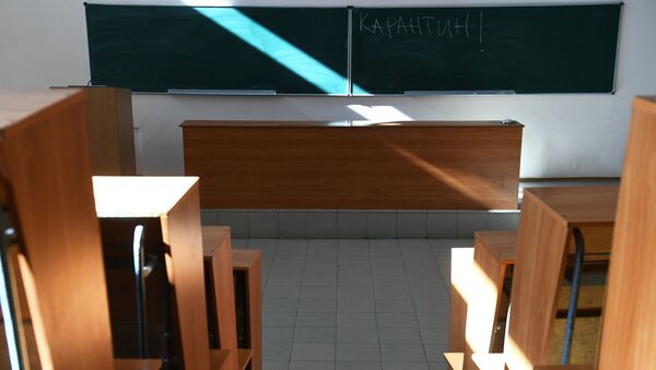 Пустая аудитория университета, архивное фото - Sputnik Таджикистан