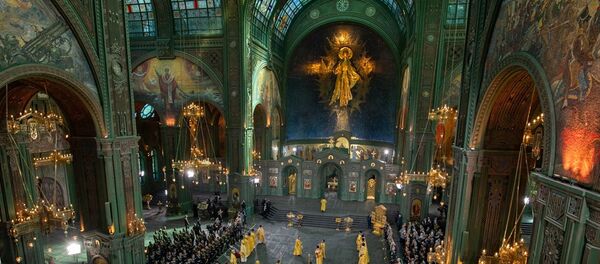 Освящение главного храма Вооруженных сил РФ в парке Патриот - Sputnik Таджикистан